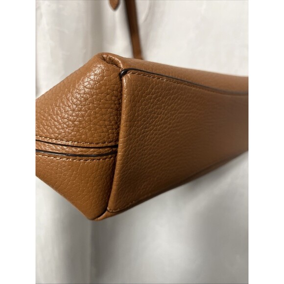 Kate Spade New York Brown Zippy Pebbled Leather Covertible Crossbody Handbag - Picture 7 of 9